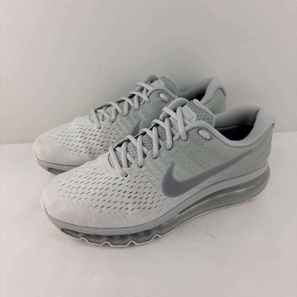 Nike Air Max 2017 Women Running Shoes Light Gray White US 8.5 849560-009